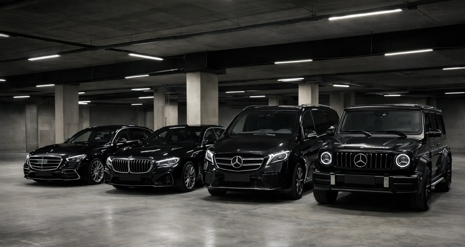 Luxusní auto v noci